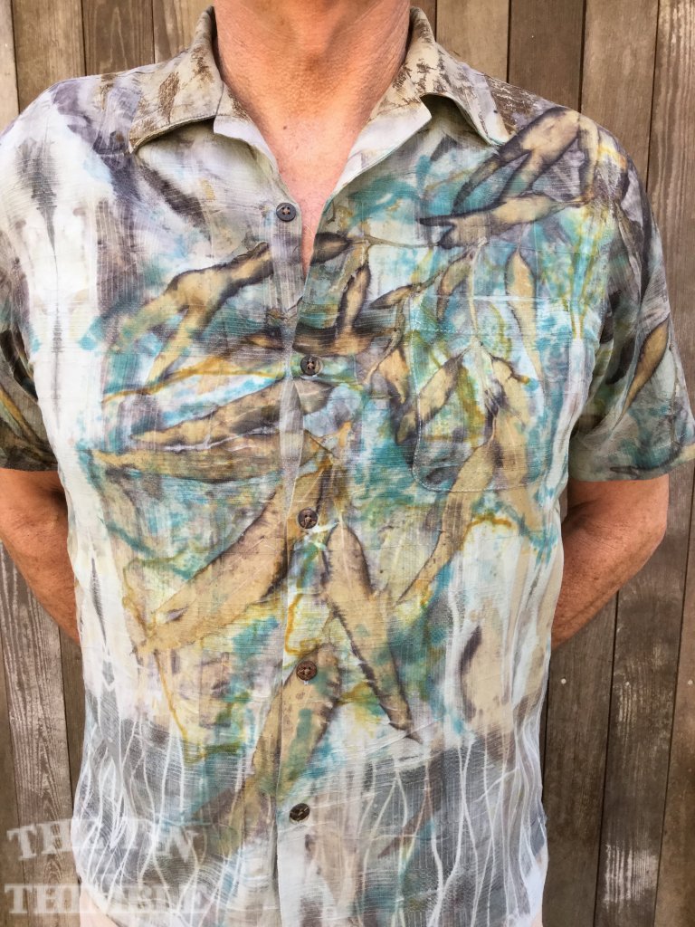 Botanical Printed Shirt by Sharon Mansfield at The Tin Thimble