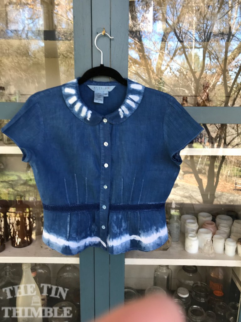 Indigo Dyed Garments by Sharon Mansfield at The Tin Thimble