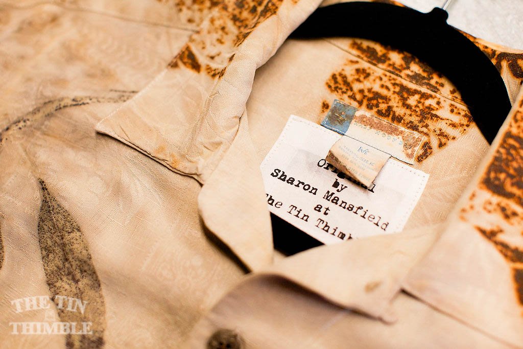 Botanical Dyed Shirt Label by Sharon Mansfield at The Tin Thimble