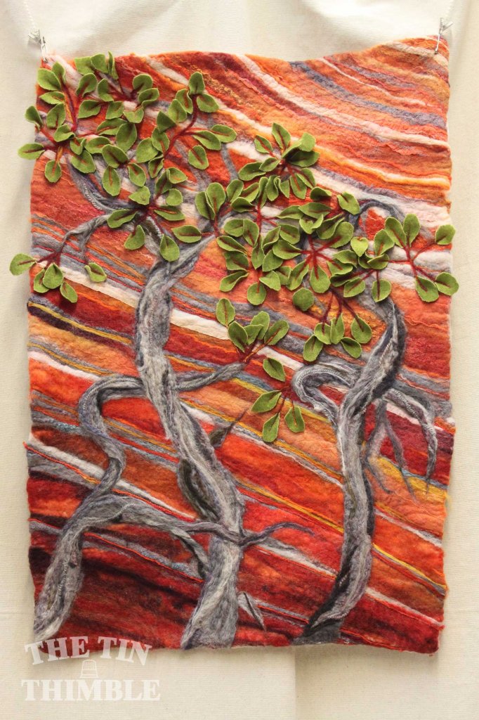 Wet Felted 'Arizona Highways' Wall Hanging by Sharon Mansfield at The Tin Thimble