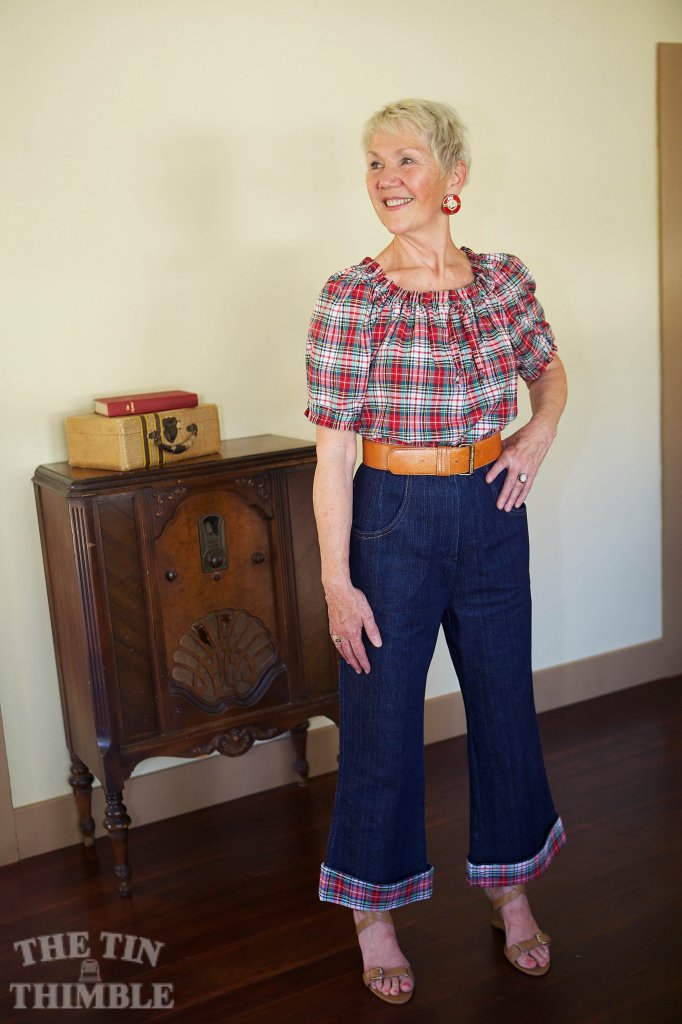 Handmade Blouse and Pants by Sharon Mansfield at The Tin Thimble