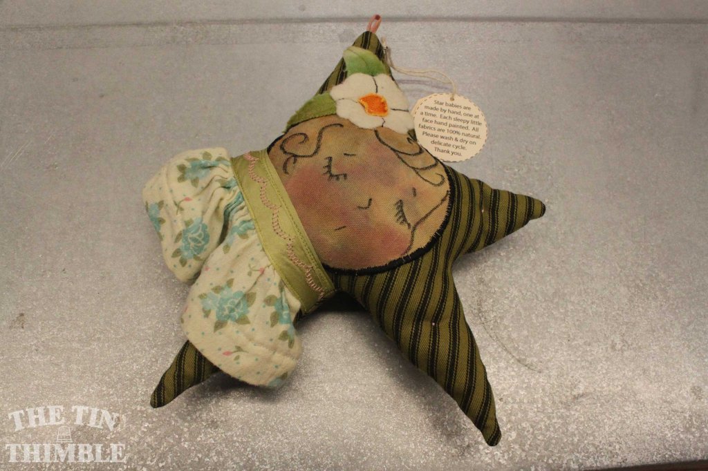 Handmade, Hand Painted, Star Baby by Sharon Mansfield at The Tin Thimble