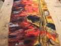 Wet Felted Madrone Bark Wall Hanging by Sharon Mansfield at The Tin Thimble