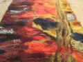 Wet Felted Madrone Bark Wall Hanging by Sharon Mansfield at The Tin Thimble