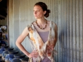 Nuno Felted & Botanical Dyed Top by Sharon Mansfield