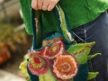 Wet Felted Small Purse by Sharon Mansfield at The Tin Thimble