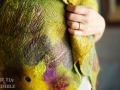 Wet Felted Wrap by Sharon Mansfield at The Tin Thimble
