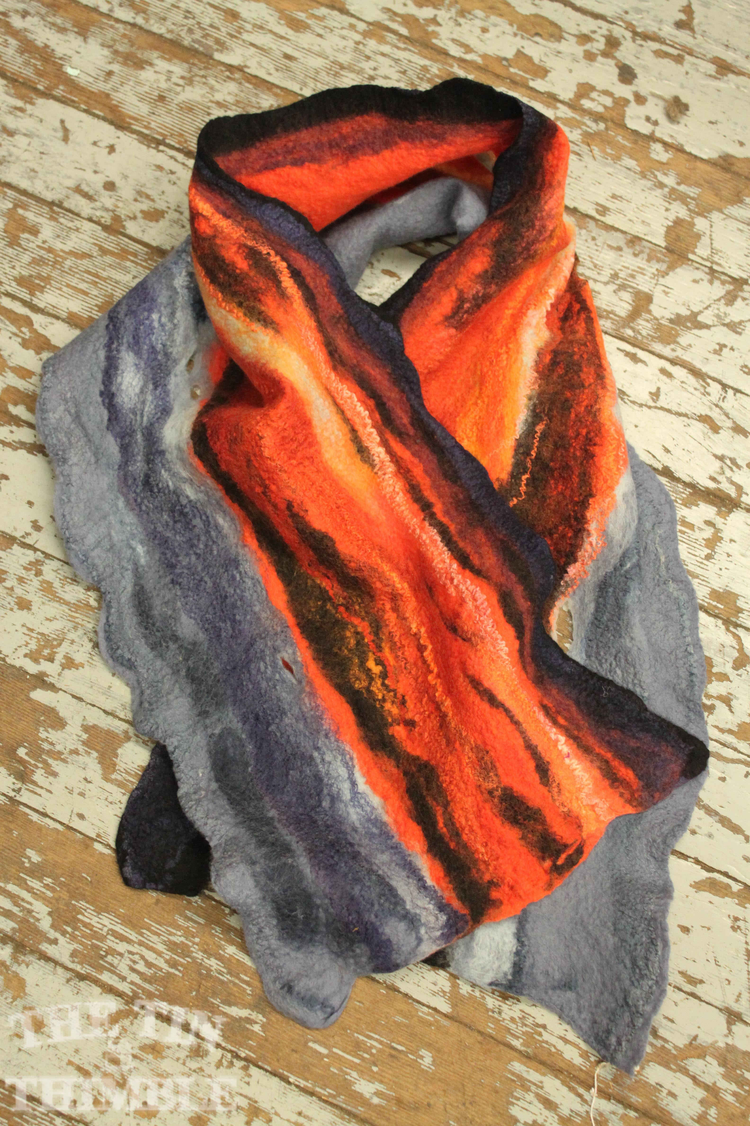 Nuno Felted Piece by Sharon Mansfield at The Tin Thimble