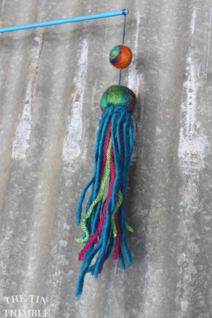 Needle Felted Jelly Fish Mobile