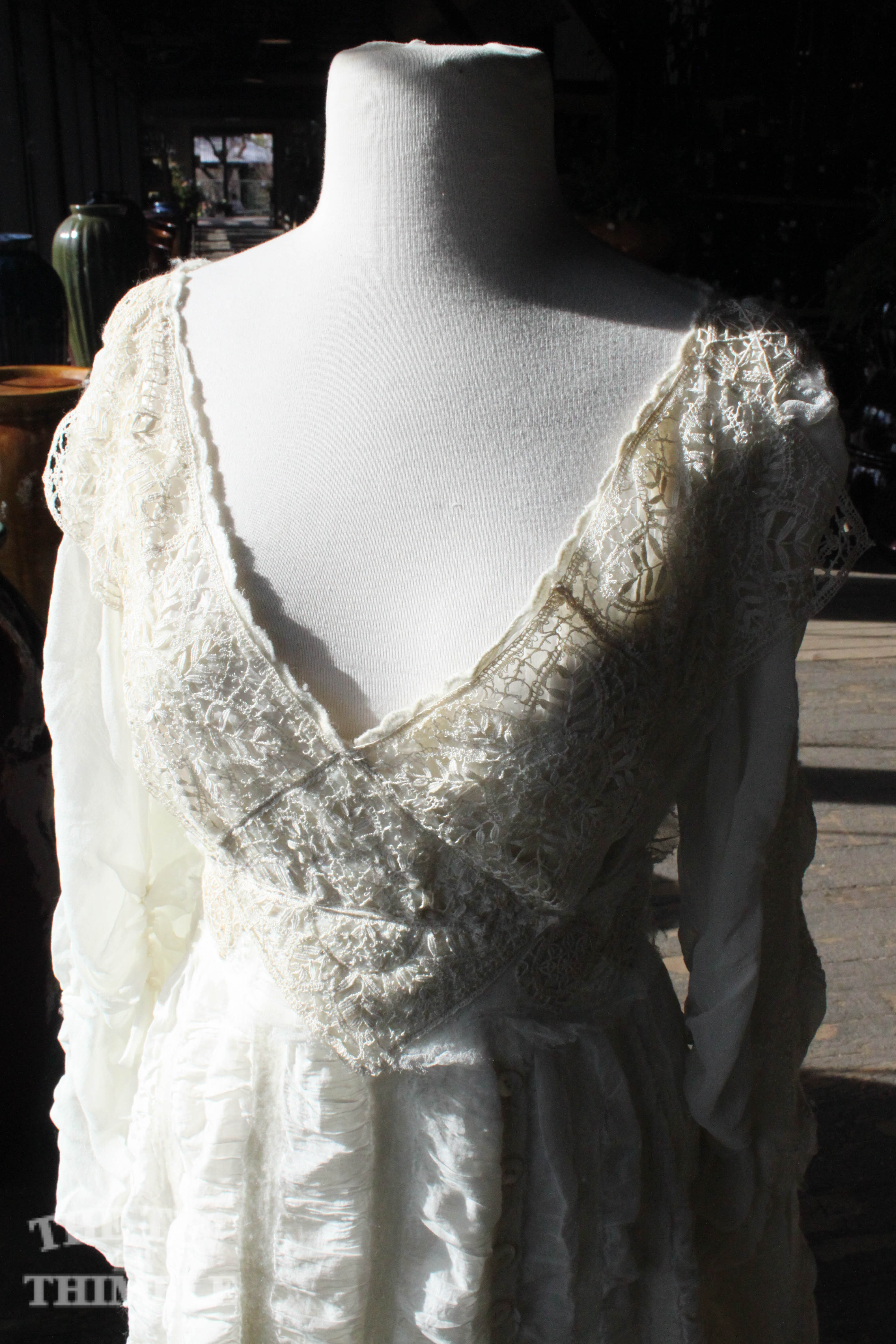 Felted Wedding Dress by Sharon Mansfield at The Tin Thimble