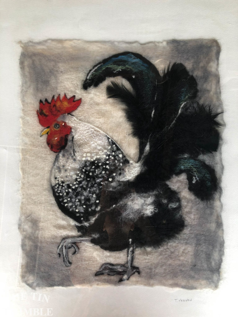 LEVEL 2: Rooster Painting with Wool - CLASS FULL @ Loomis | California | United States