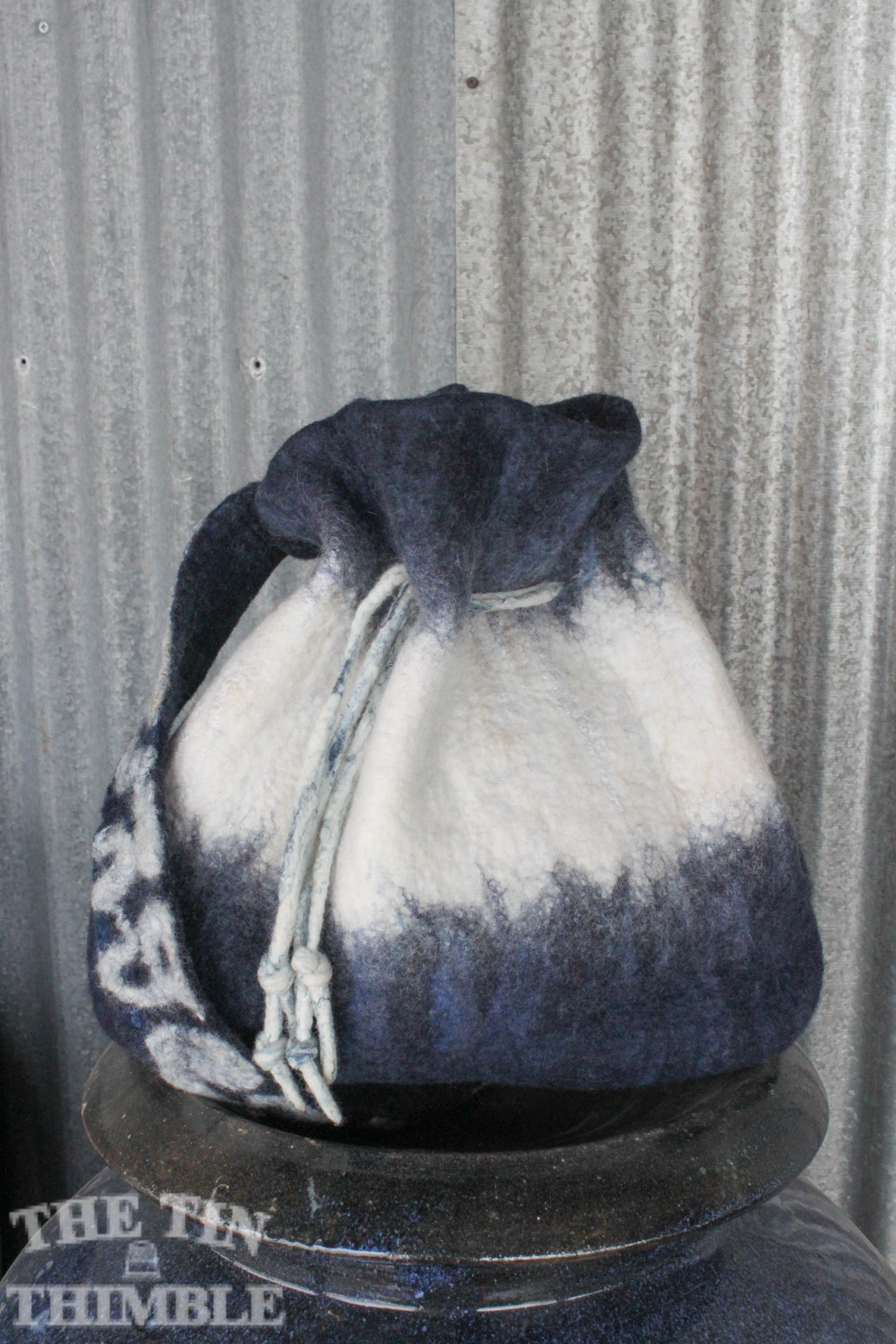 Wet Felted Cinch Satchel at The Tin Thimble