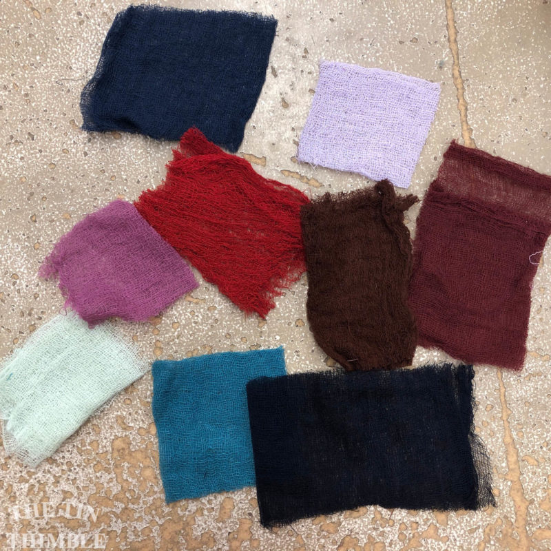Our tips and tricks for felting on and with cotton cheesecloth by The Tin Thimble