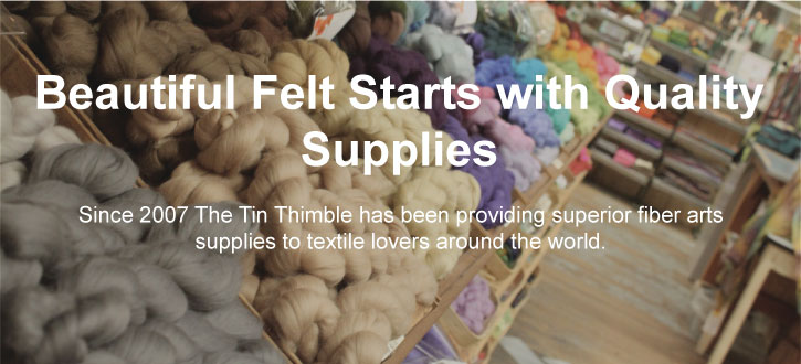 Felting supplies from The Tin Thimble